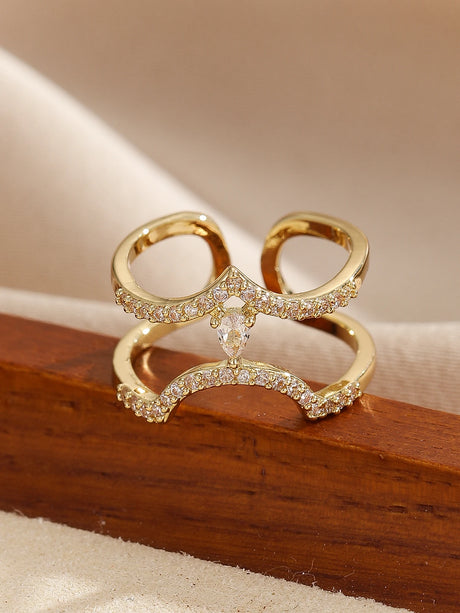 Zircon Nail Jewellery Wearable Art Finger Tip Rings