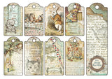 Vintage Alice In Wonderland Theme Scrapbooking Stickers