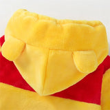 Winnie The Poo Costumes Baby Boys Girls Flannel Hooded Romper