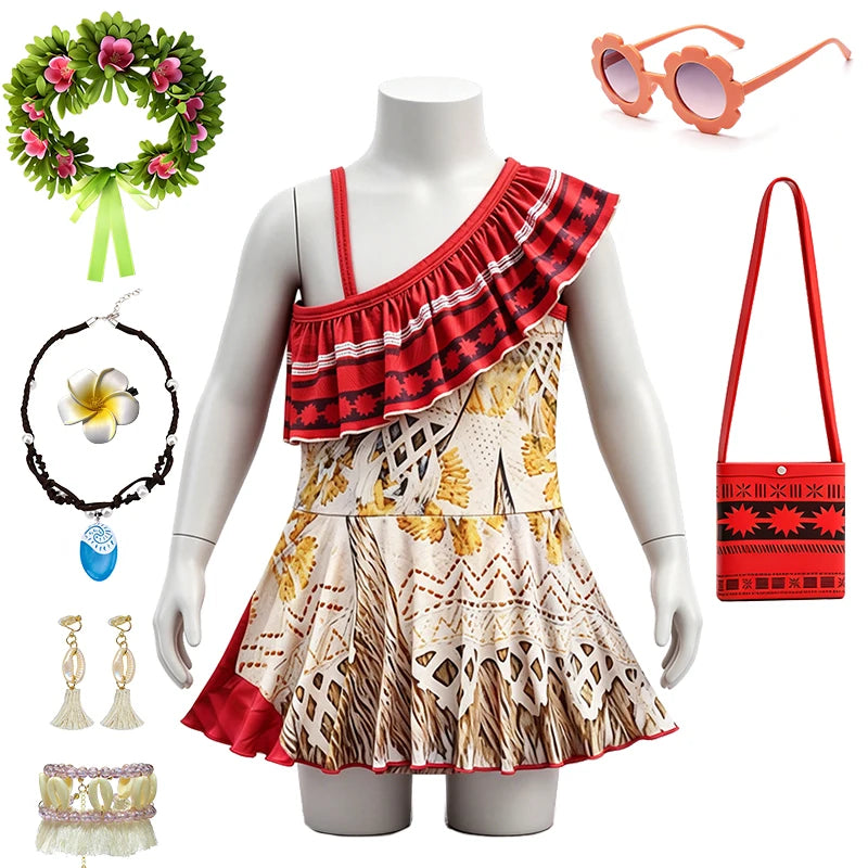 Princess Moana Little Girls Swimsuits