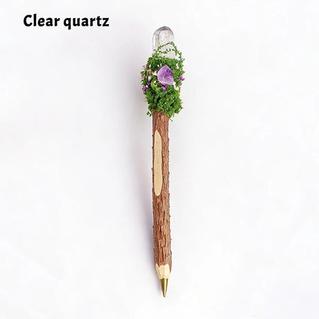 Woodland Magic Natural Crystal Stone Pen