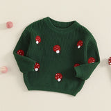 Childrens' Embroidered Mushroom Sweater