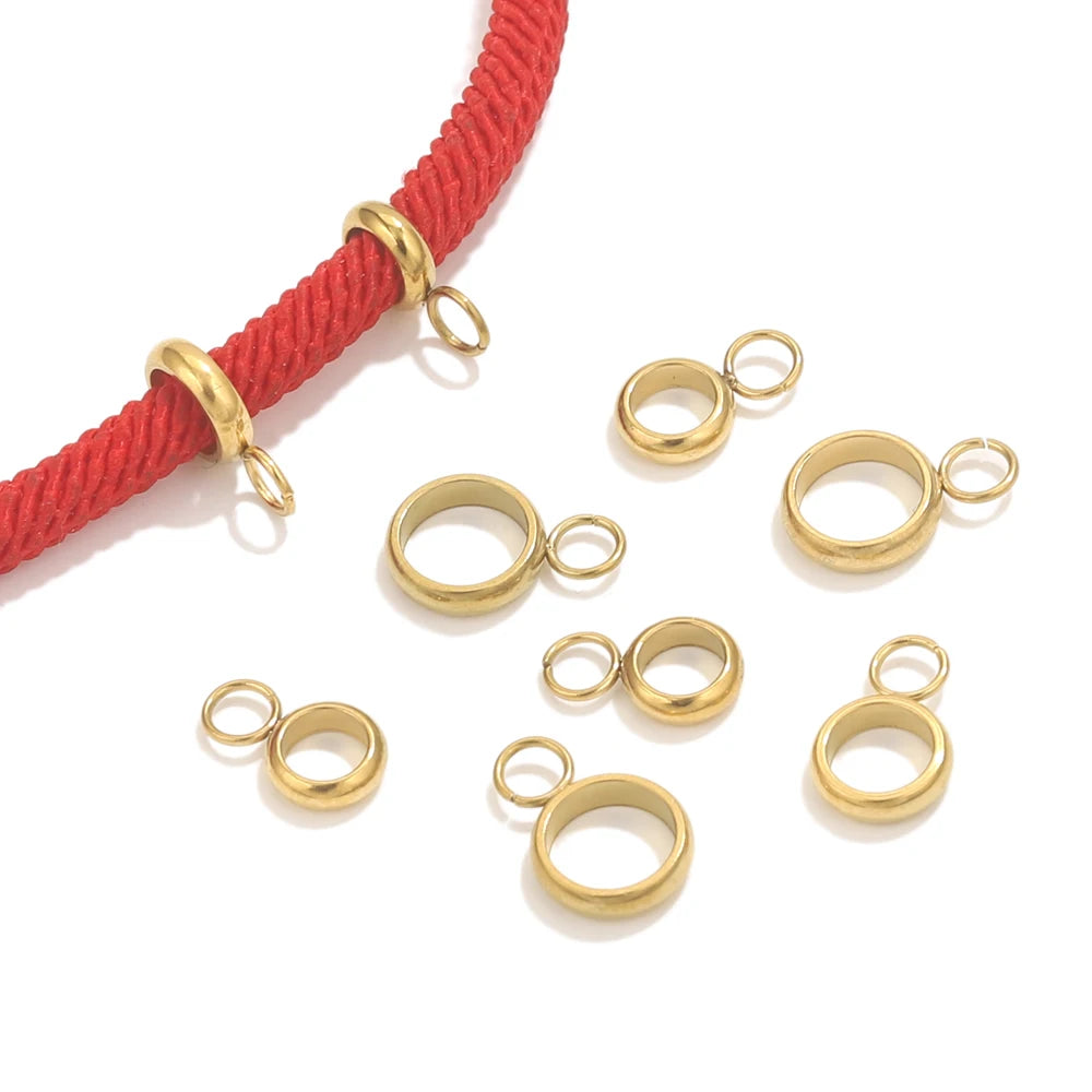 20pcs Stainless Steel Pendant Clip Connectors Bail Clasps For DIY Necklace Pendants Clip Pinch Findings Jewelry Making Supplies