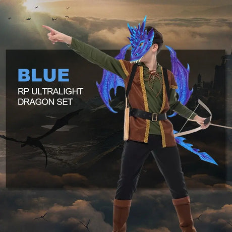 Dragon Costume Kids Cosplay Sets - Wings, Tail, Mask