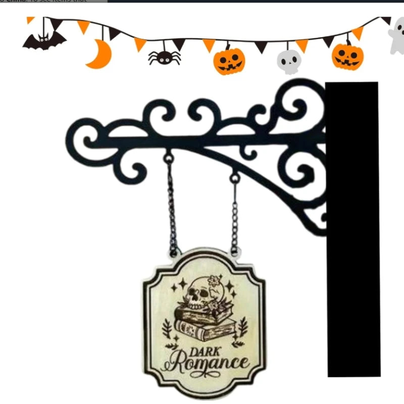 Bookshelf Decor Literary Hangable Signs Gifts for Book Lovers