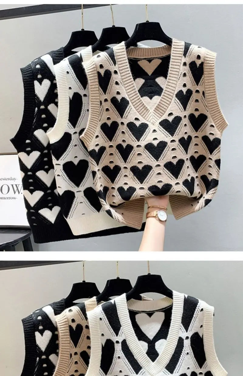 Love Heart Sweater Vest