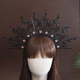Medusa Crystal Snake Halo Crown Cosplay Hairband Goddess Hair Jewellery