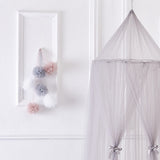 Netting Pompoms Canopy Decoration Nursery Kids Room Decor