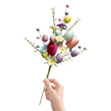 Easter Egg Stem Decorative Berries Floral Pick Bouquet