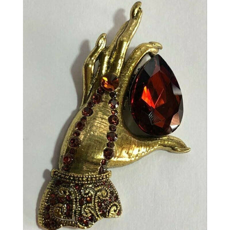 The Ruby Thief Crystal Brooch