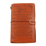 To My Son, Daughter, Grandson, Granddaughter, Wife, Sister, etc, Gift PU Leather  Journal Notebooks