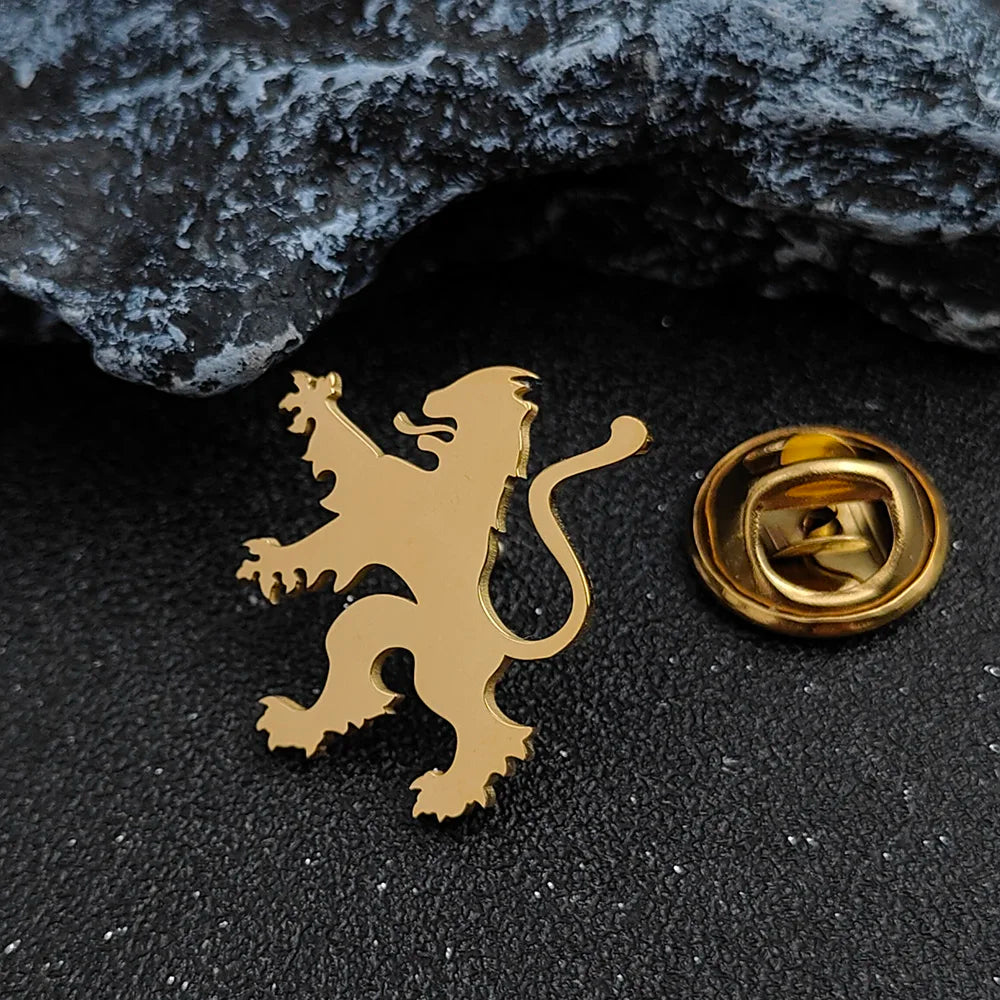 Mens Suit Collar Pins Gold Plated Whimsy