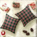 Christmas Plaid Cushion Pillow Covers Plush Pillows for Couch Sofa Living Room Decoration Nordic Home Decor