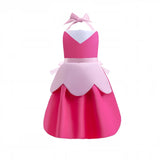 Mother Daughter Matching Clothing Apron Dresses Women Girls Halloween Cosplay Children Princess Coveralls