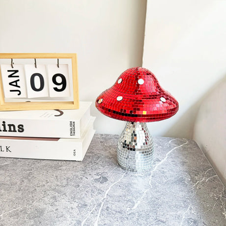Disco Mushroom Mirror Ball Ornament Home Decor