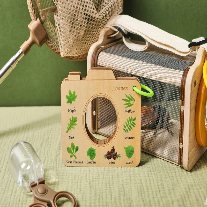9PCS Outdoor Nature Exploration Kit Kids Insect Observation Box Bug Viewer Catcher Set Educational Toys
