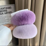 Fluffy Colourful Hair Clips Dopamine Hair Accessories