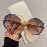 Shania's Round Sunglasses Oversized Vintage Shades