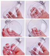 Six Shatterproof Transparent Christmas Decoration Bauble Ball Ornaments 80mm