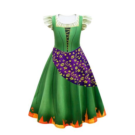 Hocus Pocus 2 Halloween Costume Child Sanderson Sisters Party Dresses Winifred Witch Costumes Children
