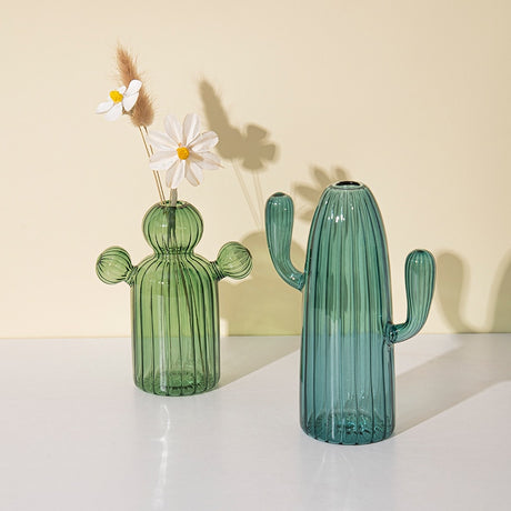 Cactus Glass Vase Hydroponics Plant Vase