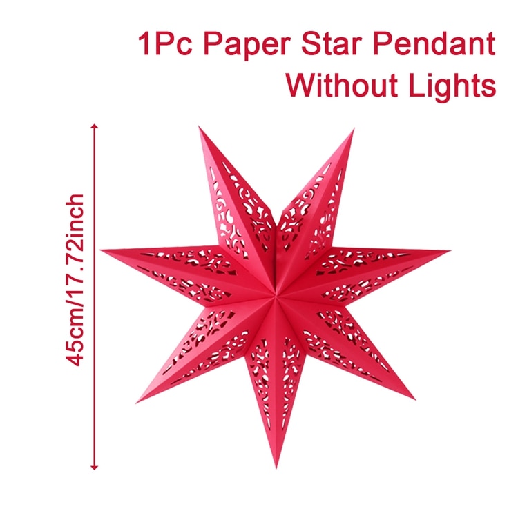 Paper Star Party Lantern Christmas Decorations