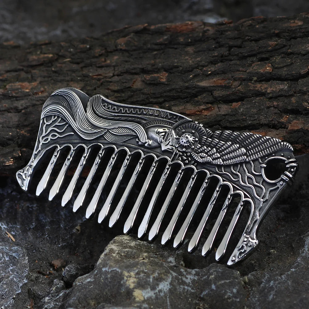 Norse Viking Beard Comb Odin's Raven Viking Gift For Men