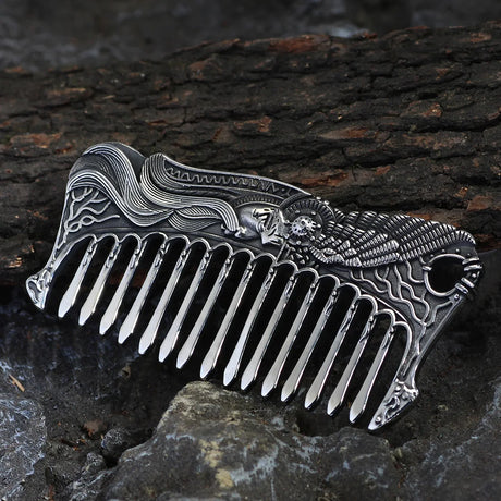 Norse Viking Beard Comb Odin's Raven Viking Gift For Men