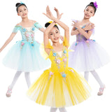Spring Fae Ballet Performance Tutu Dresses