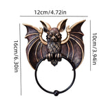 Halloween Bat Door Knocker Wall Decoration Resin Door Decor