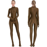 Cat Burglar Adult Spandex Full Body Zentai Footed Jumpsuit Unisex Bodysuit Unitard Halloween Costume