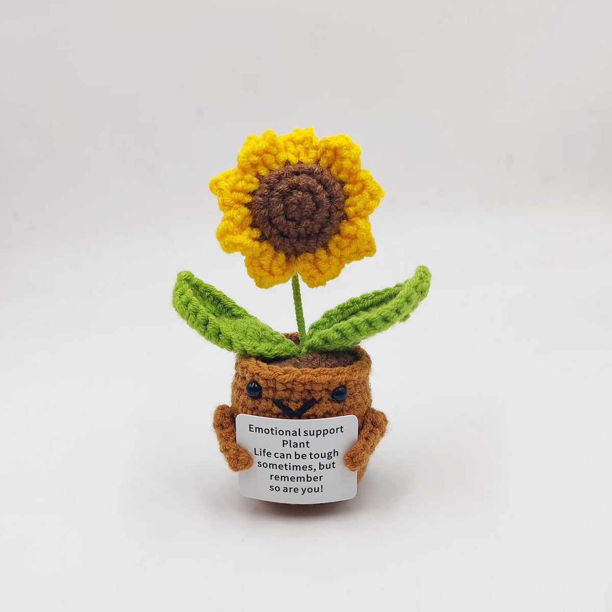 Crochet Sunflower Flowers Potted Desk Ornaments