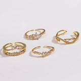 Sweet and Dainty Colourful Zircon Rings Gift Idea
