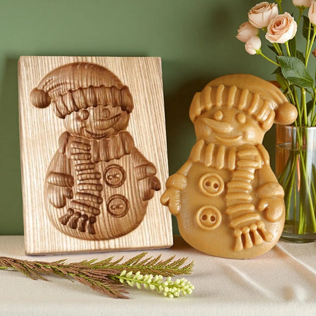 Norwegian Christmas Wooden Cookie Moulds Gingerbread Cookies Mould Press Bakery Baking Tools
