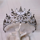 Night Court Gothic Moon Tiara Celestial Queen Crown