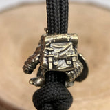 Dwarf Brass Paracord Beads Lanyard Dreadlock Beard Bead