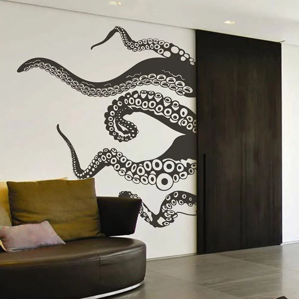 5Pcs Large Octopus Tentacles Wall Decal Sticker