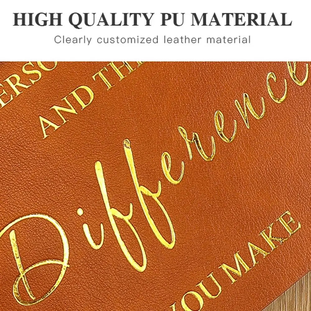 Teacher Colleague Employee Nurse Appreciation Gift 80 Sheets A5 Soft PU Leather Cover Loose-leaf Notebook