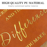 Teacher Colleague Employee Nurse Appreciation Gift 80 Sheets A5 Soft PU Leather Cover Loose-leaf Notebook