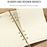 Teacher Colleague Employee Nurse Appreciation Gift 80 Sheets A5 Soft PU Leather Cover Loose-leaf Notebook