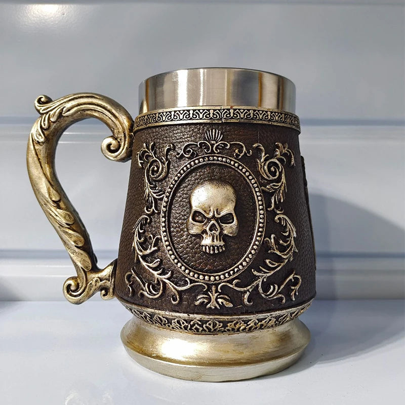 Viking Tree of Life Beer Mug Stainless Steel