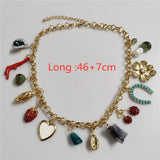 Charming Charm Bracelet and Matching Choker Necklace