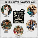 Fantasy Readers Society Canvas Totes B-Bag Storage Bags Large Capacity Shopping Bag