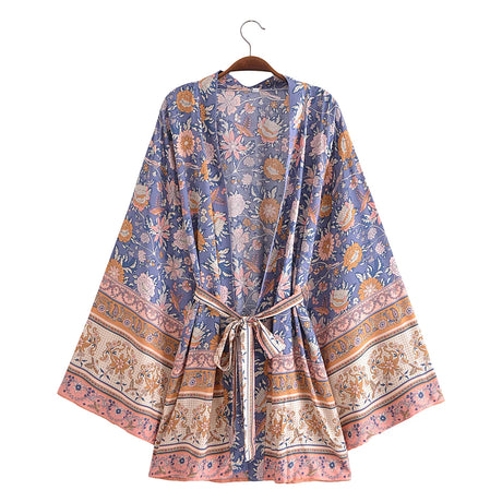Boho Cover Ups Short Kimono