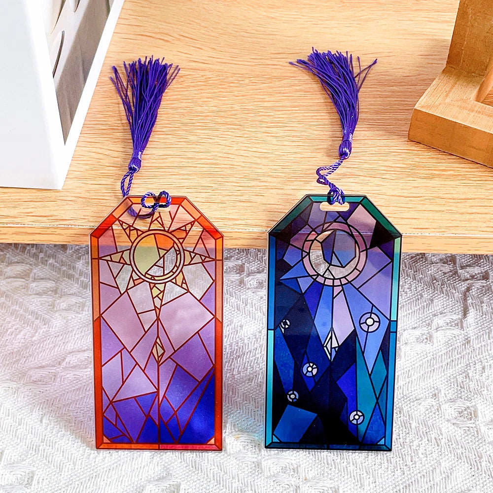 Two Sun and Moon Bookmarks for the Book Lovers