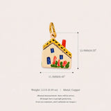 Ceramic House Charms English Cottage DIY Jewellery Making Necklace Bracelet Pendants