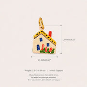 Ceramic House Charms English Cottage DIY Jewellery Making Necklace Bracelet Pendants