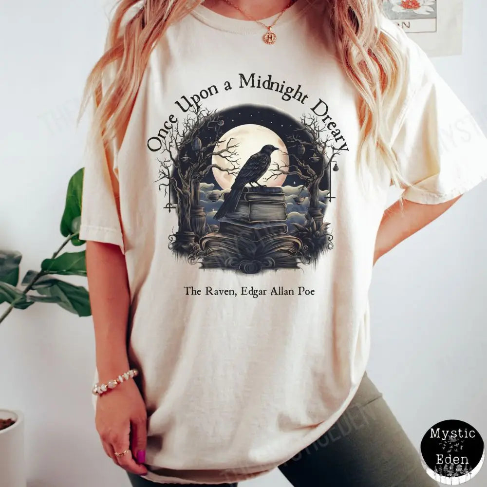 Edgar Allan Poe T-shirt Dark Academia Literature Book Lovers Tee