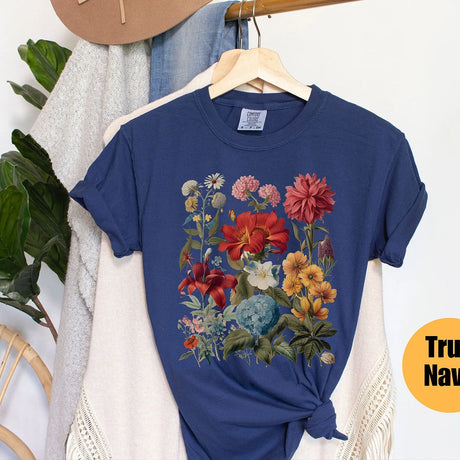 Wildflowers Cottagecore T-Shirt Cotton Tee Shirt