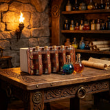 Apothecarist Medieval Leather Vial Holder Alchemy Potion Bottle Carrier for LARP Cosplay Belt Accessory